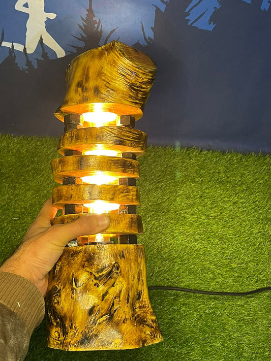 King Wooden Lamp