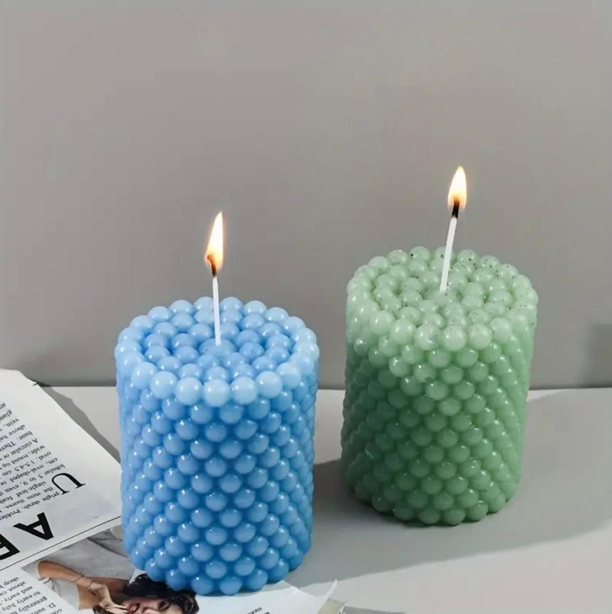 Bubble Pillar Candle