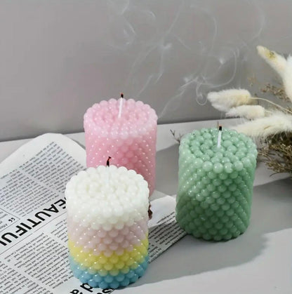 Bubble Pillar Candle